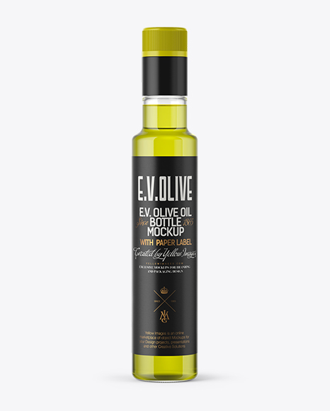 250ml Olive Oil Bottle Mockup