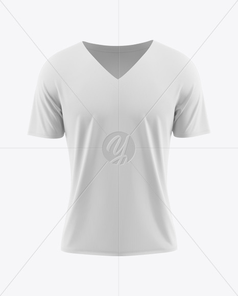 Men’s Loose Fit V-Neck T-Shirt Mockup