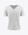 Men’s Loose Fit V-Neck T-Shirt Mockup