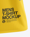 Men’s Loose Fit V-Neck T-Shirt Mockup