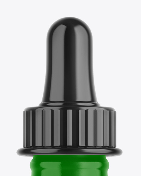 Glossy Plastic Dropper Bottle Mockup