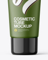 Matte Cosmetic Tube with Rounded Seal Mockup