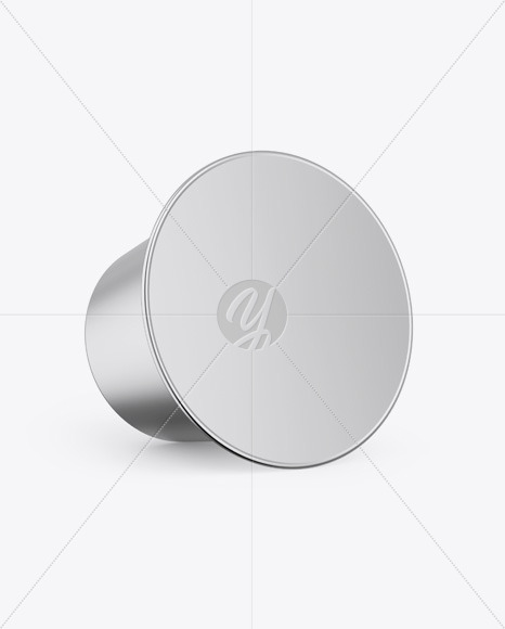 Glossy Metallic Coffee Capsule Mockup Glossy Metallic Coffee Capsule Mockup