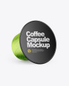 Glossy Metallic Coffee Capsule Mockup Glossy Metallic Coffee Capsule Mockup