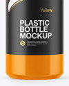 Glossy Plastic Bottle Mockup