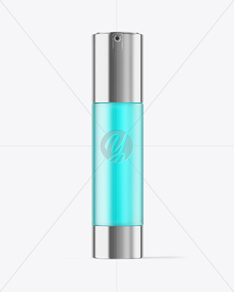 Frosted Airless Pump Bottle Mockup