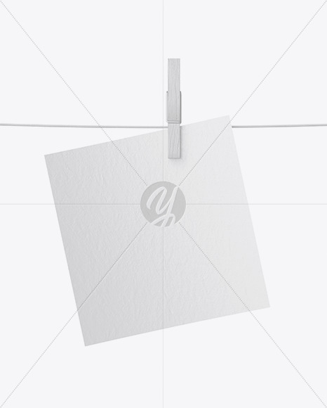 Paper Snapshot w/ Pin Mockup