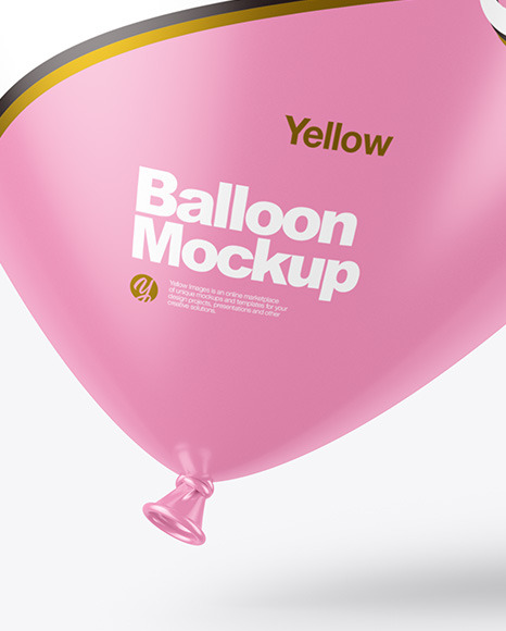 Glossy Balloon Mockup