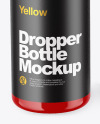 Glossy Dropper Bottle with Box Mockup