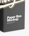 Glossy Dropper Bottle with Box Mockup