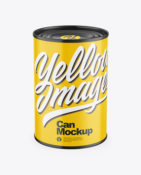 Glossy Can Mockup