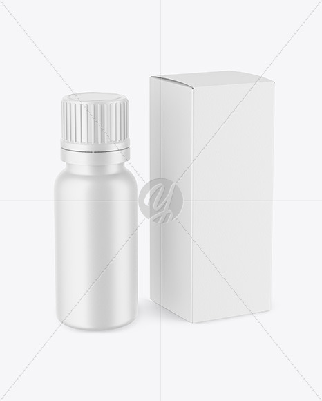 Matte Dropper Bottle with Box Mockup