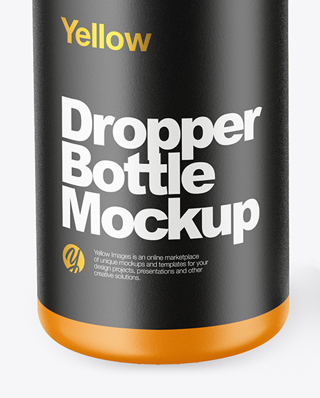 Matte Dropper Bottle with Box Mockup