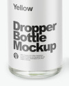 Clear Glass Dropper Bottle with Box Mockup