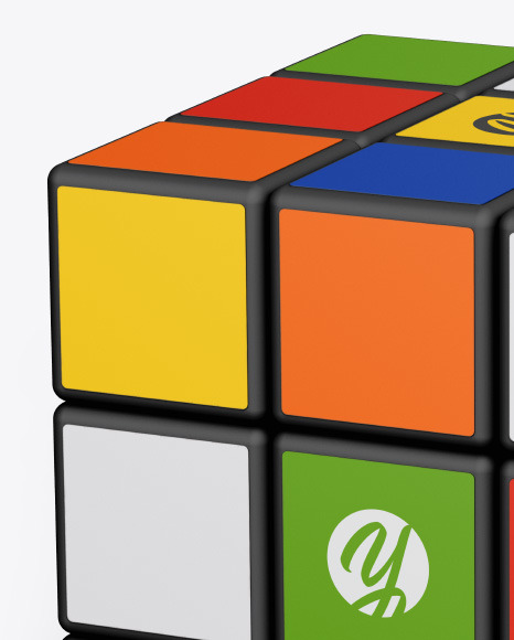 Matte Rubik's Cube Mockup