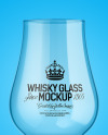 Clear Whisky Glass Mockup