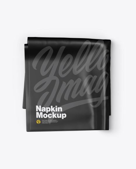 Glossy Napkin Mockup