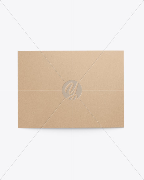 Kraft A5 Postcard Mockup