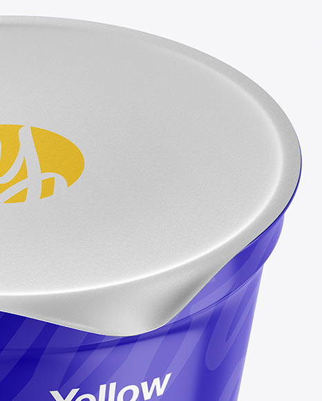 Glossy Plastic Cup Mockup