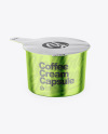 Glossy Metallic Coffee Creamer Mockup Glossy Metallic Coffee Creamer Mockup