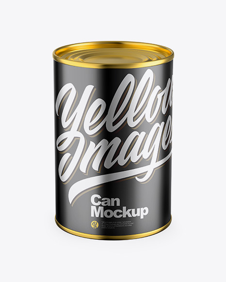 Metallic Can Mockup