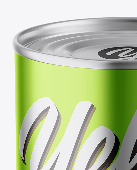 Metallic Can Mockup