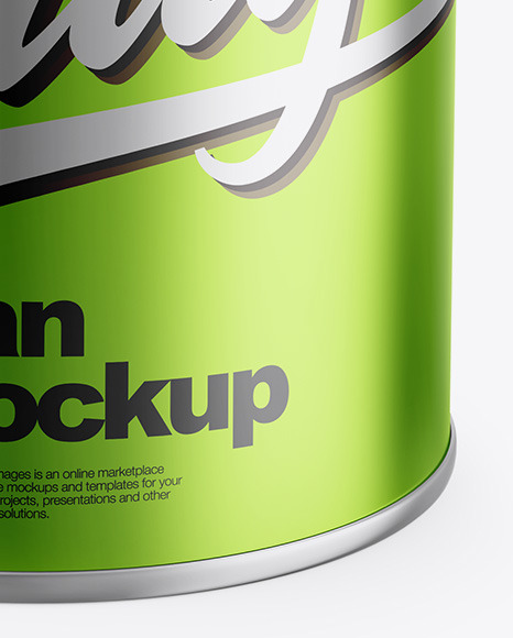 Metallic Can Mockup