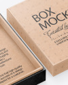 Opened Kraft Box Mockup