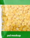 Plastic Bag With Frozen Corn Mockup