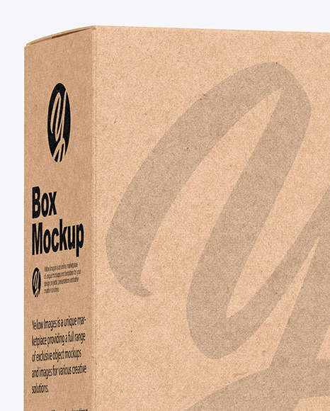 Kraft Box &amp; Glossy Bottle Mockup