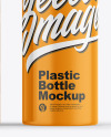 Kraft Box &amp; Glossy Bottle Mockup