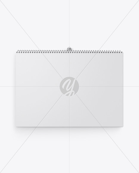 Textured Wall Calendar w/ Pin Mockup