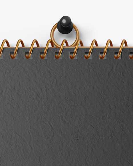 Textured Wall Calendar w/ Pin Mockup