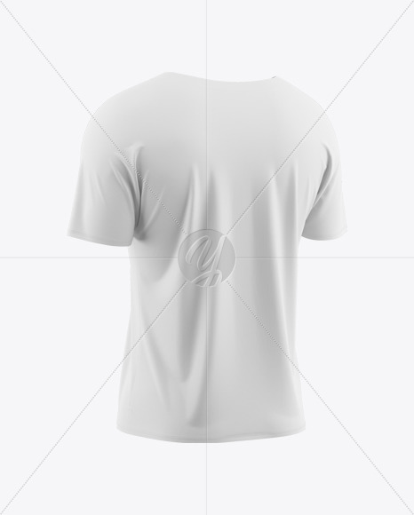 Men’s Loose Fit V-Neck T-Shirt Mockup