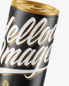 Two Metallic Drink Cans w/ Matte Finish Mockup