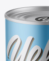 Matte Metallic Can Mockup