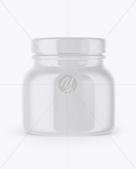 Glossy Cosmetic Jar Mockup