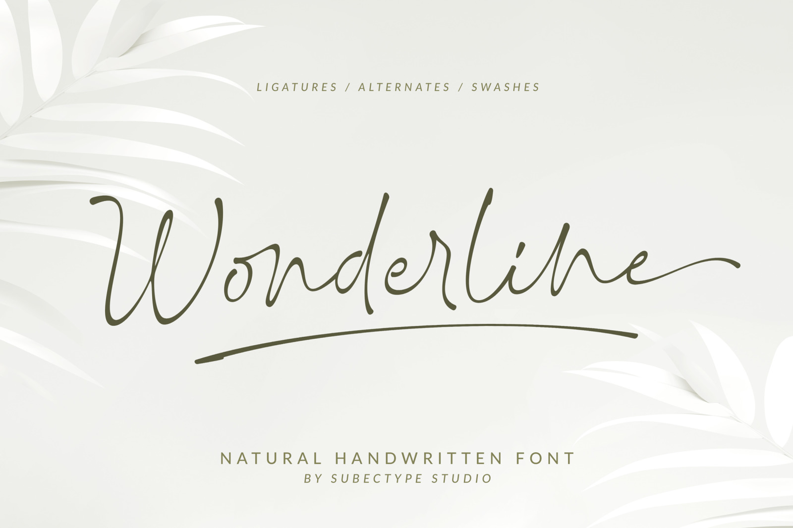 Wonderline / handwritten font