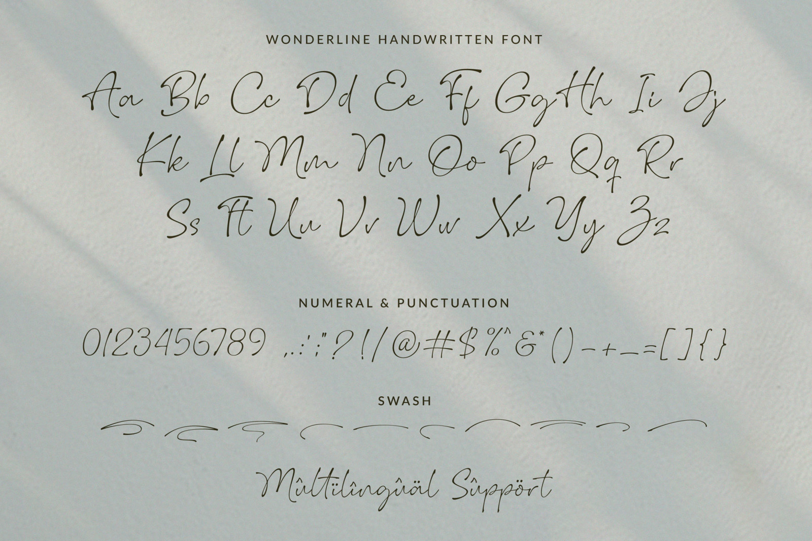 Wonderline / handwritten font