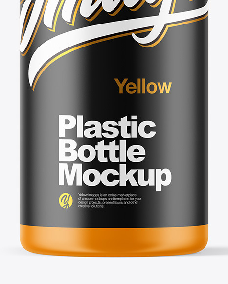 Matte Plastic Bottle Mockup