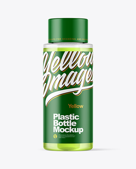 Clear Plastic Bottle Mockup