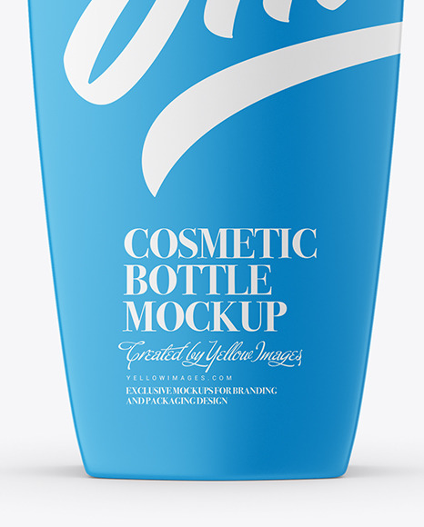 Plastic Shampoo Bottle mockup