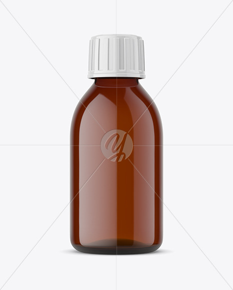 Pharmacy Glass Bottle Mockup