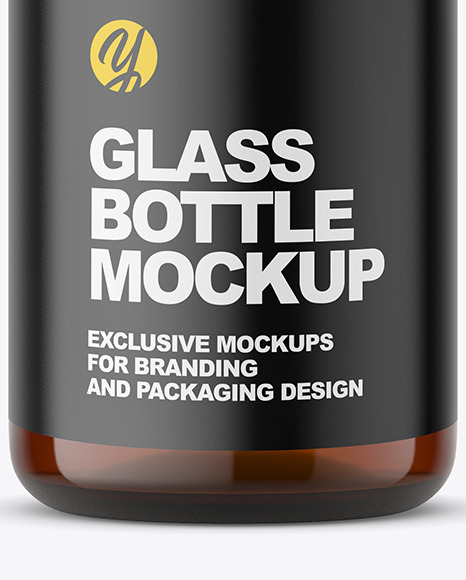 Pharmacy Glass Bottle Mockup