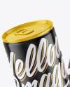 Two Glossy Drink Cans Mockup