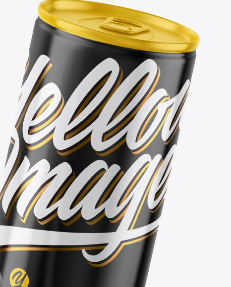 Two Glossy Drink Cans Mockup