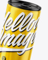 Two Glossy Drink Cans Mockup