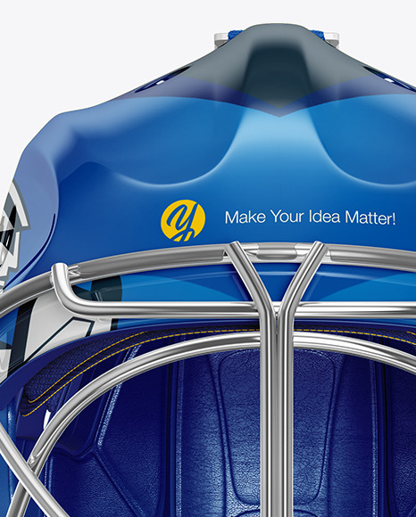 Hockey Goalkeeper Helmet Mockup