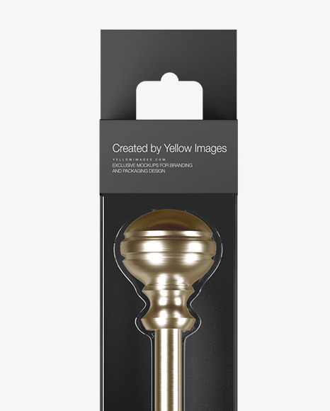 Curtain Rod Box Mockup Curtain Rod Box Mockup