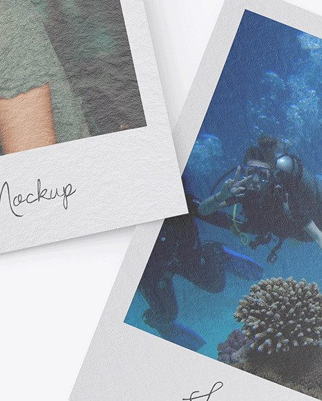 Textured Snapshots Mockup